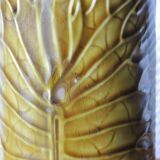 Gien  vase in olive green slurry 60s