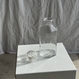 Octagonal glass carafe with stopper, Luminarc France brand