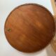 round woven rattan mirror, 1960s
