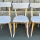 set of modernised vintage chairs – The Scandinavian elegance of the 1950s