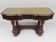 Mahogany and green leather console, 1860-70