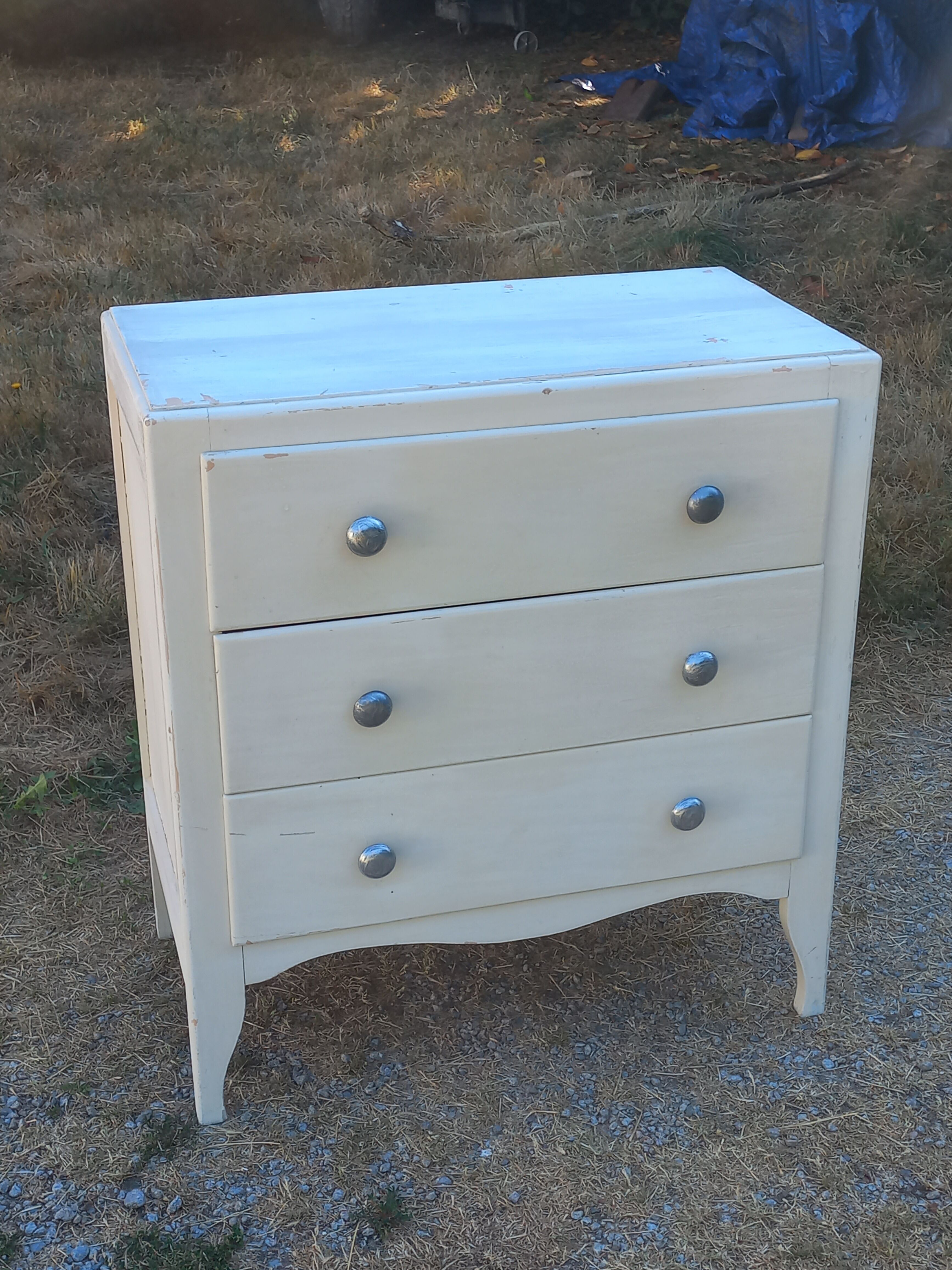 Commode vintage 3 tiroirs des années 50