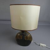 Horus Lamp - Georges Deliège signed ceramic - Art Deco style (circa 1970)