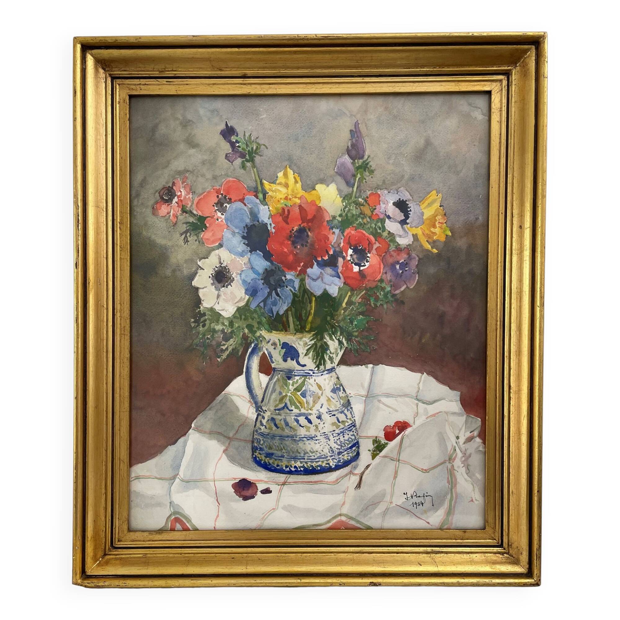 Painting anemones Still Life