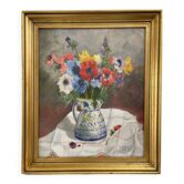 Peinture d'anémones Nature morte