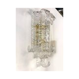 Transparent Lingue Murano Glass Wall Lamp by Simoeng