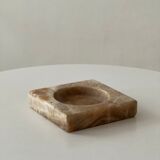 Square ashtray / empty vintage marble pocket