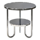 Small Bauhaus Black Chrome Table from Kovona, Czechia, 1970s