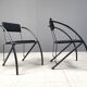 Set of 6 Post modern dining chairs, 1980s