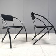 Set of 6 Post modern dining chairs, 1980s