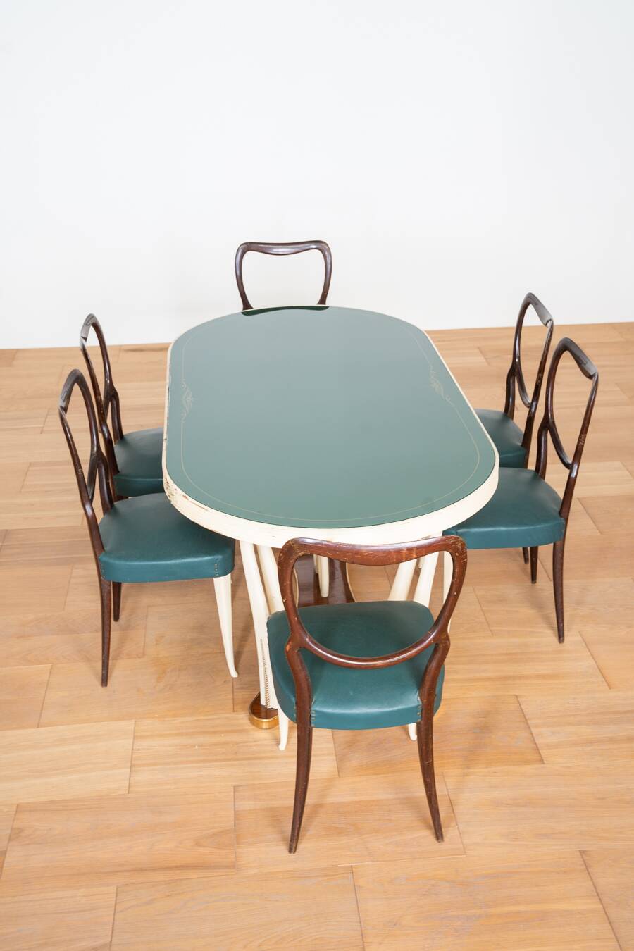 Salle à manger en racine de noyer, style Vittorio Dassi 1950/1960