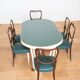 Salle à manger en racine de noyer, style Vittorio Dassi 1950/1960