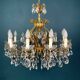 Grand lustre en cristal, Italie, années 1950