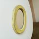 Small antique oval mirror