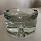 Scandinavian XXL ashtray Bubble in crystal Sweden mid century modern 1970