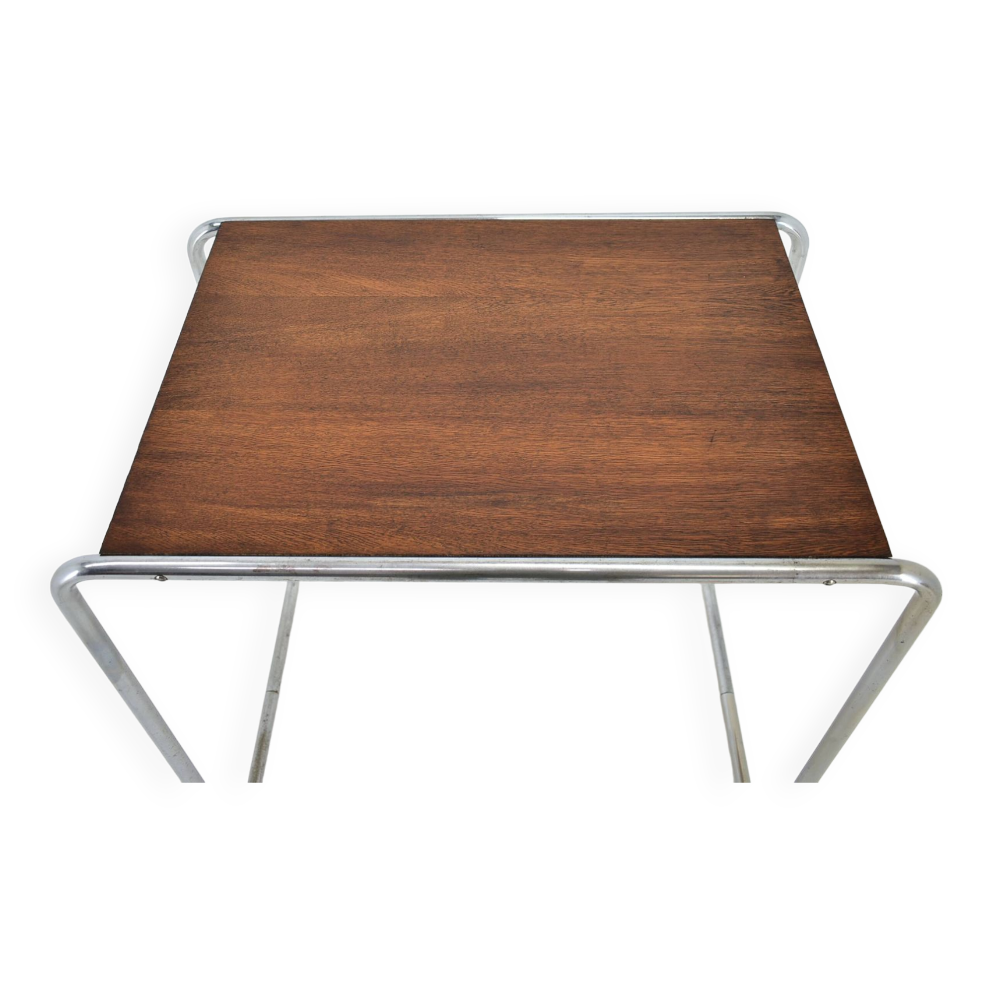 Table Bauhaus Chromée par Marcel Breuer pour Mucke Melder, 1930s