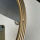 Plateau Art déco en aluminium doré bois et miroir