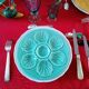6 assiettes à huîtres pastels proceram