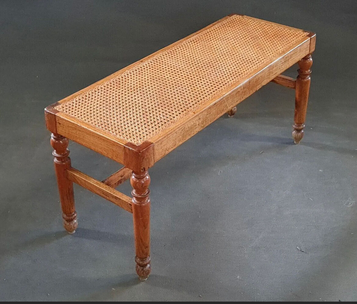 Piano bench in cannage 19th