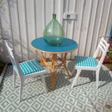 Rattan table 60s