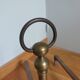 Brass or bronze andirons