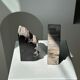 Black petrified wood bookend H17 L17 P6