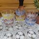 Verre coupe cristal Arlequin vintage