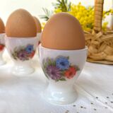 Vintage Arcopal flowers eggcups