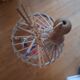 Vintage rattan pendant light from the 1950s and 60s