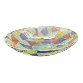 Large multicoloured vintage bowl Marc Aurel – Nachtmann, Memphis style