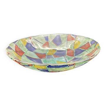 Grande coupe vintage multicolore Marc Aurel – Nachtmann, style Memphis
