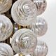 Suspension vintage spoutnik allemande boules de neige en verre 1970