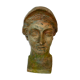 patinated hollow plaster sculpture "Bust of a goddess" XX century