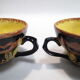 2 grandes tasses et sous tasses petit déjeuner Saint Jean de Bretagne 4001