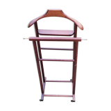 Chamber valet in mahogany tinted beech from the 70s with castors
