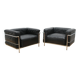 Pair of armchairs LC3