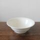 Salad bowl in white earthenware iron earth Digoin Sarreguemines
