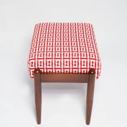 Mid Century GFM stool pair in Dedar Jacquard Tweed, E. Homa, Europe, 1960s
