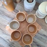 Vintage village stoneware mugs