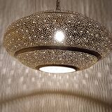 Moroccan brass pendant light