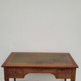 Louis XVI style flat desk in 19th century mahogany