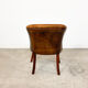 Vintage sheep leather club chair high tub Enschede