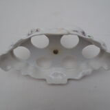 Ancien service de 6 coquetiers en porcelaine décorée sur support