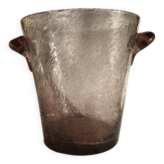 Biot mouth-blown glass champagne bucket