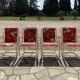 Fauteuils de jardin pliants vintage