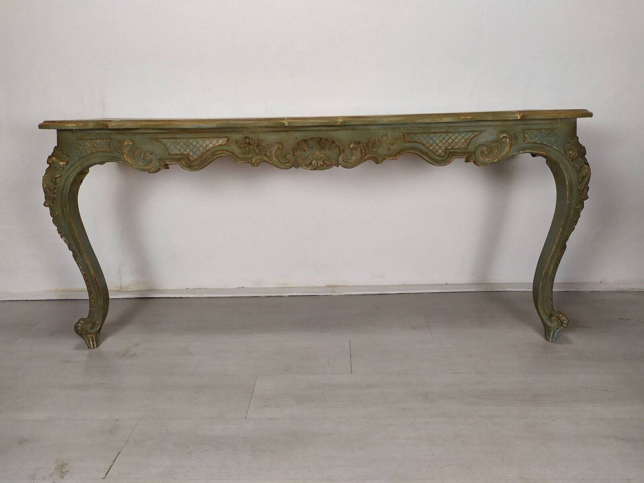 Louis XV style patinated console table