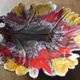 Leaf-shaped fruit bowl by valauris.
