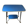 Serving table blue formica