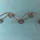 Vintage wrought iron coat/patère with 5 hooks