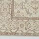 7x10 Floral Cream & Brown Vintage Rug, 212x317Cm